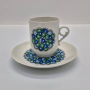 Arabia Marina Kahvikuppi ja Asetti