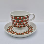 Arabia Raanu Kahvikuppi ja Asetti