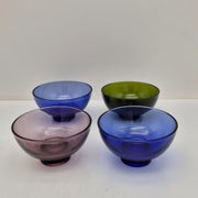 Karhula-Iittala, J&auml;lkiruokakulhot, 4 kpl, eri v&auml;rej&auml;