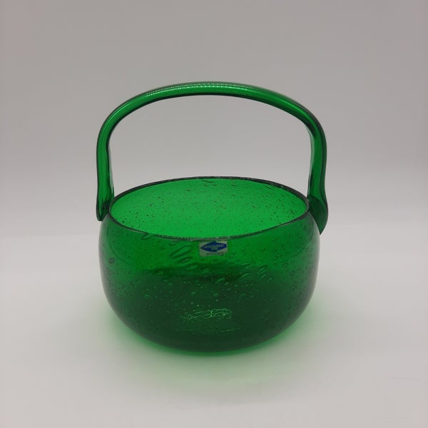 Kaj Franck - Sargasso Lasikori N436, vihre&auml;, signeerattu