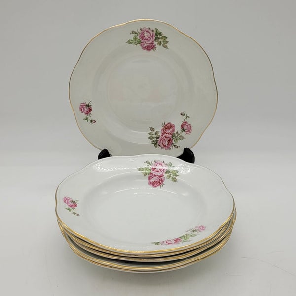 Arabia Syv&auml; Lautanen 6 kpl, ruusukoriste