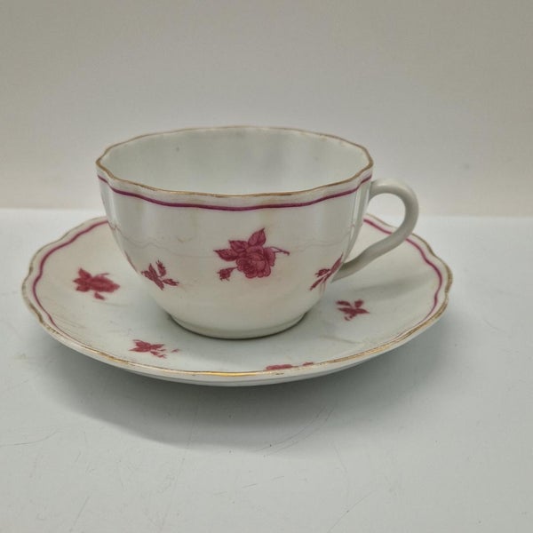 Arabia Kahvikuppi OB-malli, punainen ruusu