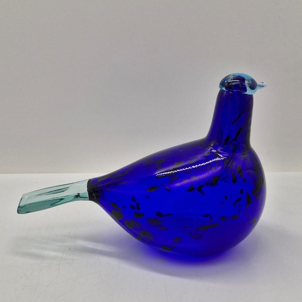 Oiva Toikka, Lasilintu Sinikki Vantaa yrityslintu, signeerattu, alkuper&auml;ispakkauksessaan