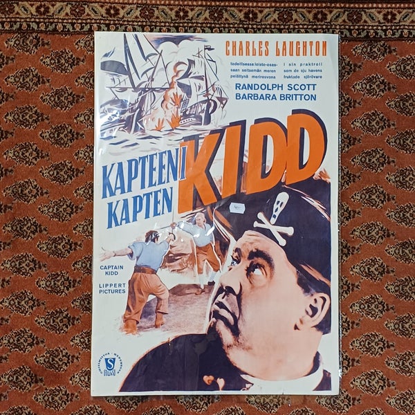 Elokuvajuliste Kapteeni Kidd vm. 1945