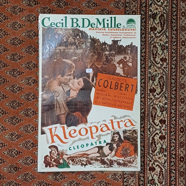 Elokuvajuliste Kleopatra vm. 1934