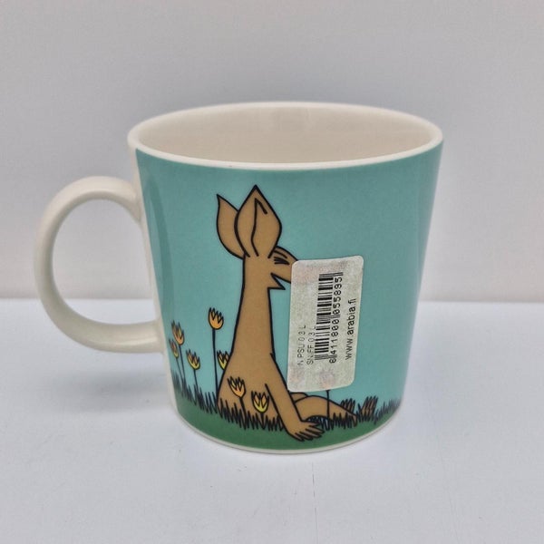 Arabia, Muumimuki Nipsu, turkoosi, tarra