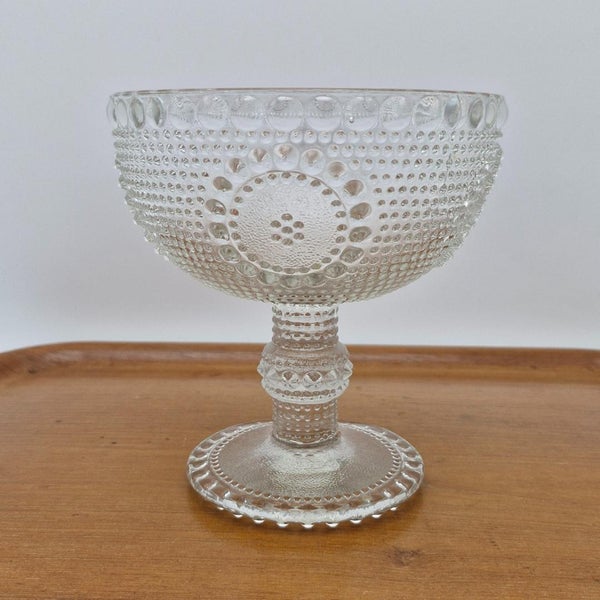 Riihim&auml;en Lasi, Grapponia Malja, jalallinen, kirkas, Nanny Still