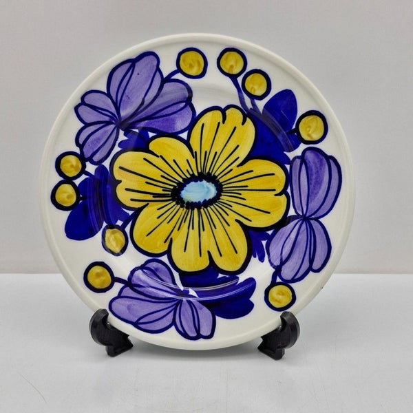 Arabia, Nuppu Lautanen 19,5 cm, k&auml;sinmaalattu