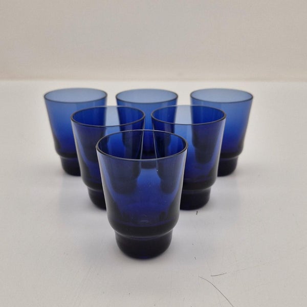 Iittala, i-106 Snapsilasit 6 kpl, sininen