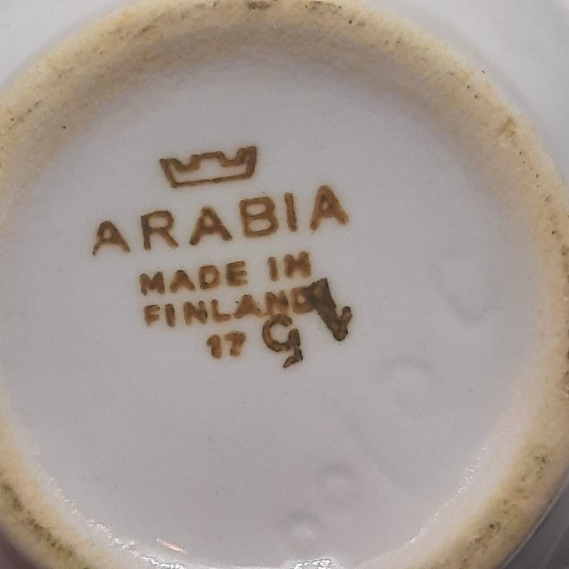 Arabia Pieni IO Maitokannu Aster, kruunuleima