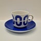 Arabia, Nolla Kahvikuppi, sininen puhalluskoriste